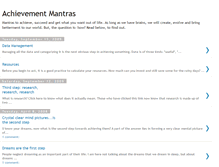 Tablet Screenshot of achievementmantras.blogspot.com