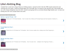 Tablet Screenshot of lilieknitting.blogspot.com