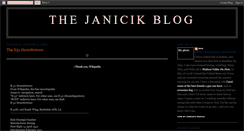 Desktop Screenshot of janicik.blogspot.com