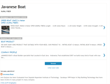 Tablet Screenshot of javaneseboats.blogspot.com
