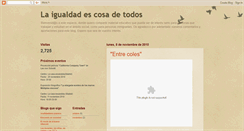 Desktop Screenshot of laigualdadescosadetodos.blogspot.com