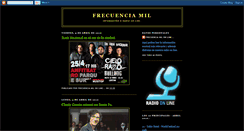 Desktop Screenshot of frecuenciamil.blogspot.com