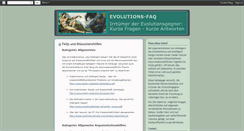 Desktop Screenshot of evolutions-faq.blogspot.com