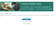 Tablet Screenshot of evolutions-faq.blogspot.com