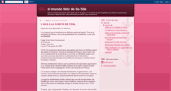 Desktop Screenshot of elmundofelizdetiofide.blogspot.com
