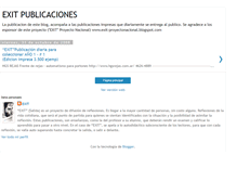 Tablet Screenshot of exit-publicaciones.blogspot.com
