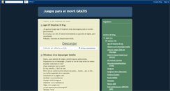 Desktop Screenshot of juegosparaelmovilgratis.blogspot.com