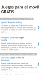 Mobile Screenshot of juegosparaelmovilgratis.blogspot.com