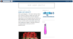 Desktop Screenshot of hiphopcritic.blogspot.com