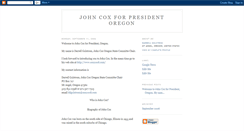 Desktop Screenshot of johncoxoregon.blogspot.com