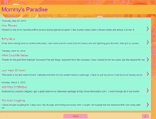 Tablet Screenshot of mommysparadise.blogspot.com