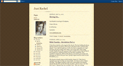 Desktop Screenshot of justrachelo.blogspot.com