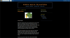 Desktop Screenshot of karyamuliasejahtera.blogspot.com