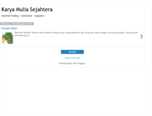 Tablet Screenshot of karyamuliasejahtera.blogspot.com
