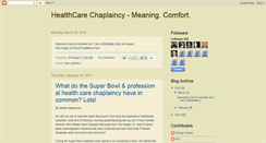Desktop Screenshot of healthcarechaplaincy.blogspot.com
