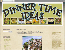 Tablet Screenshot of dinnertimeideas.blogspot.com