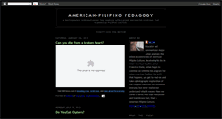 Desktop Screenshot of americanpilipinopedagogy.blogspot.com