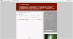 Desktop Screenshot of anhonestliving.blogspot.com