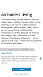 Mobile Screenshot of anhonestliving.blogspot.com