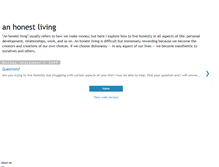 Tablet Screenshot of anhonestliving.blogspot.com