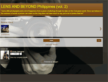 Tablet Screenshot of lensandbeyondphilippines.blogspot.com