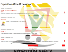 Tablet Screenshot of expeditionafricaitlessons.blogspot.com