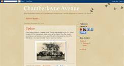 Desktop Screenshot of chamberlayneave.blogspot.com