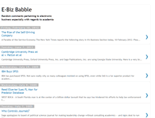 Tablet Screenshot of e-bizbabble.blogspot.com