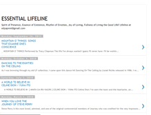 Tablet Screenshot of essentiallifeline.blogspot.com