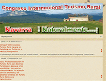 Tablet Screenshot of congresodeturismo-ruralennavarra.blogspot.com