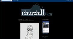 Desktop Screenshot of churchillism.blogspot.com