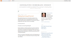 Desktop Screenshot of generating-homemade-energy.blogspot.com