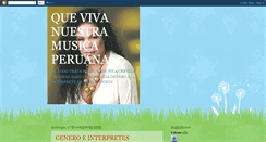 Desktop Screenshot of musicaperuana.blogspot.com