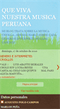 Mobile Screenshot of musicaperuana.blogspot.com