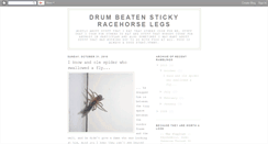 Desktop Screenshot of drumbeatenstickyracehorselegs.blogspot.com