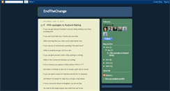 Desktop Screenshot of endthechange.blogspot.com