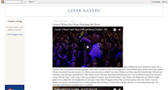 Desktop Screenshot of laterhatersb.blogspot.com