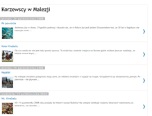 Tablet Screenshot of korzewscywmalezji.blogspot.com