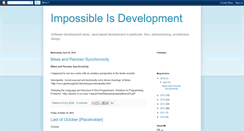 Desktop Screenshot of impossible-is-development.blogspot.com