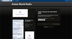 Desktop Screenshot of animeworldradio.blogspot.com