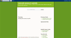 Desktop Screenshot of nursejob-australia.blogspot.com