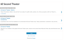Tablet Screenshot of 60secondtheater.blogspot.com
