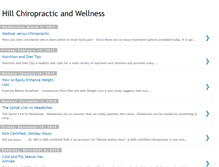 Tablet Screenshot of hillchiropracticandwellness.blogspot.com