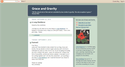 Desktop Screenshot of graceandgravity.blogspot.com