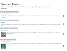 Tablet Screenshot of graceandgravity.blogspot.com