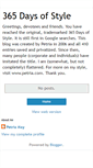 Mobile Screenshot of 365daysofstyle.blogspot.com