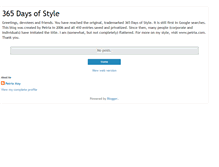 Tablet Screenshot of 365daysofstyle.blogspot.com