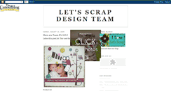 Desktop Screenshot of letsscrapdesignteam.blogspot.com
