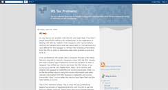 Desktop Screenshot of irs-tax-problems.blogspot.com