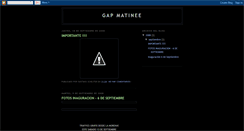 Desktop Screenshot of gapmatinee.blogspot.com